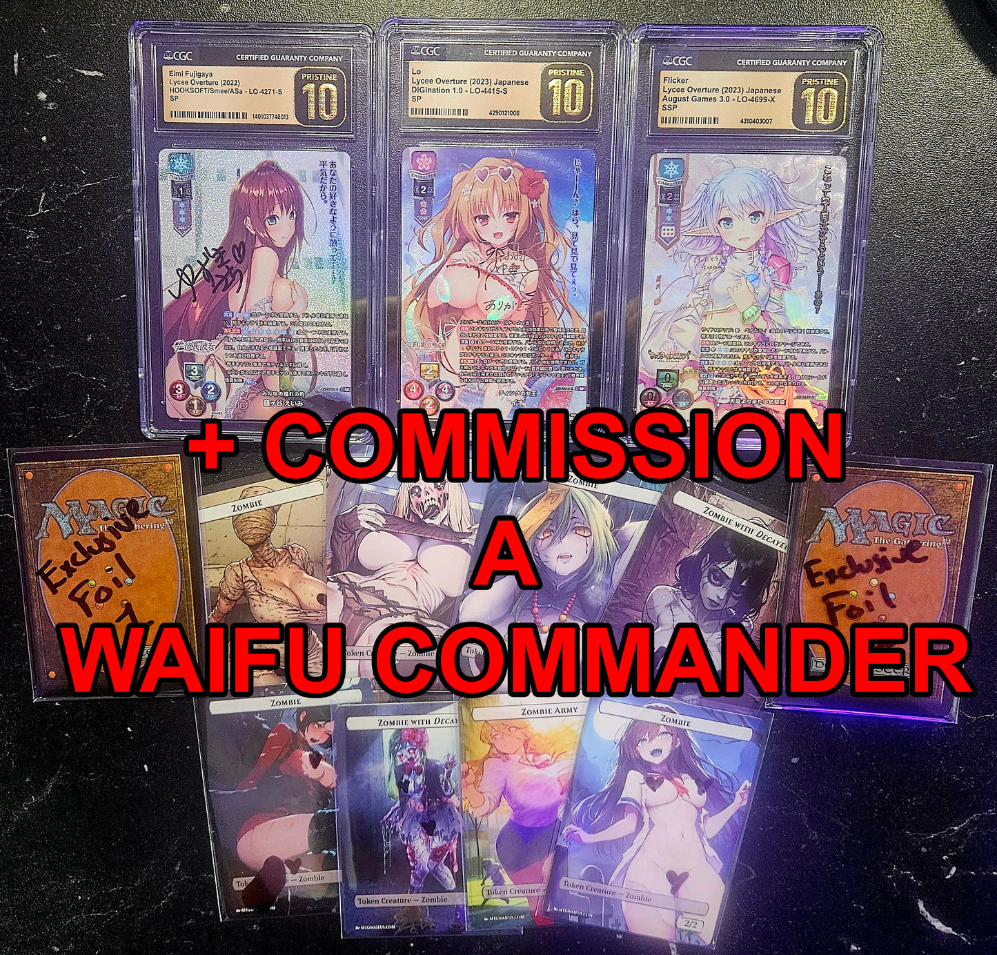DISCOUNTED 5X SLAB/COMMISSION/ZOMBIES MEGA PRIZE BUNDLE PULLS